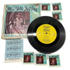 Johnny Bond Ten Little Bottles Compact 33 Jukebox 7" Country Record VG+ Starday